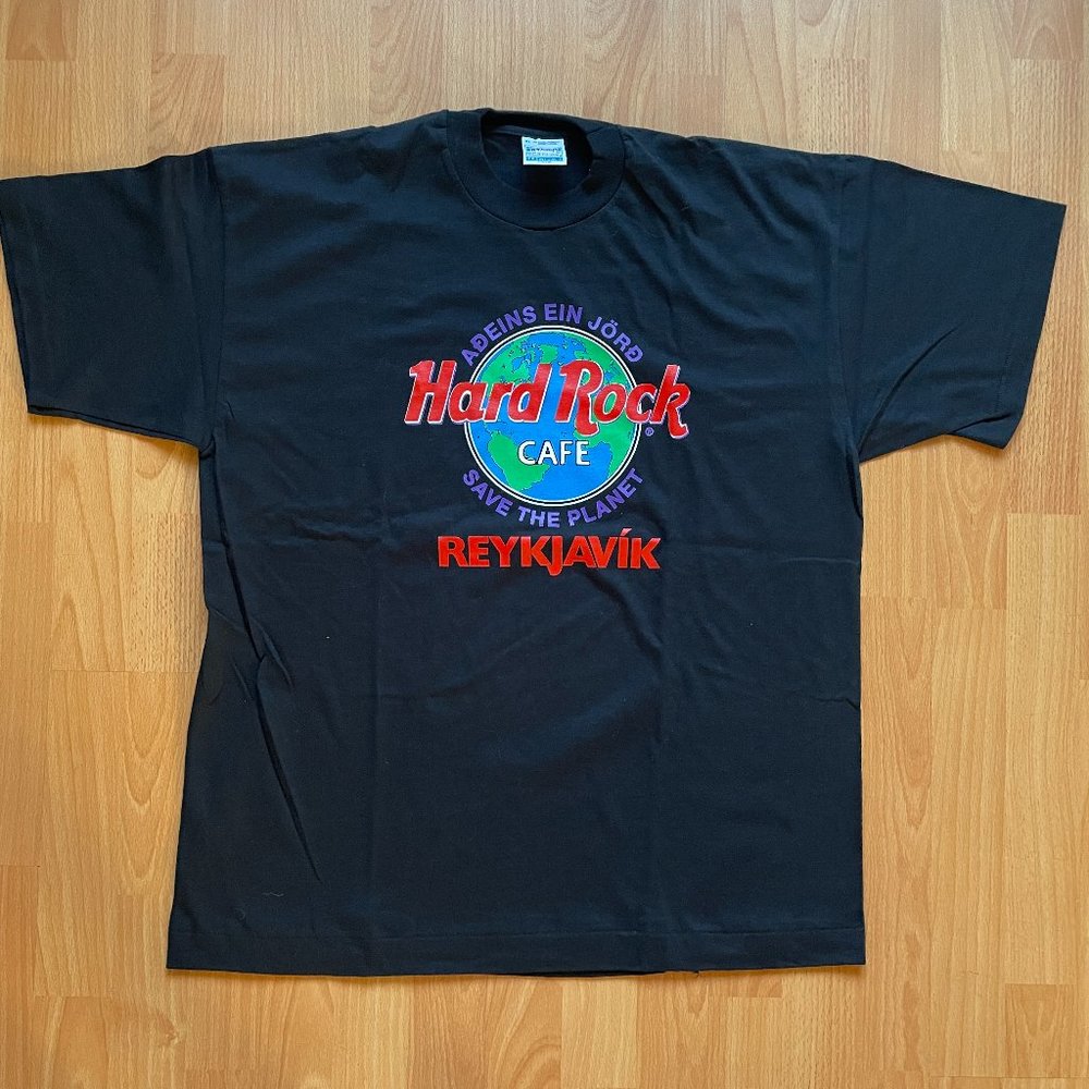 Vintage Hard Rock Reykjavik Iceland Shirt Mens XL